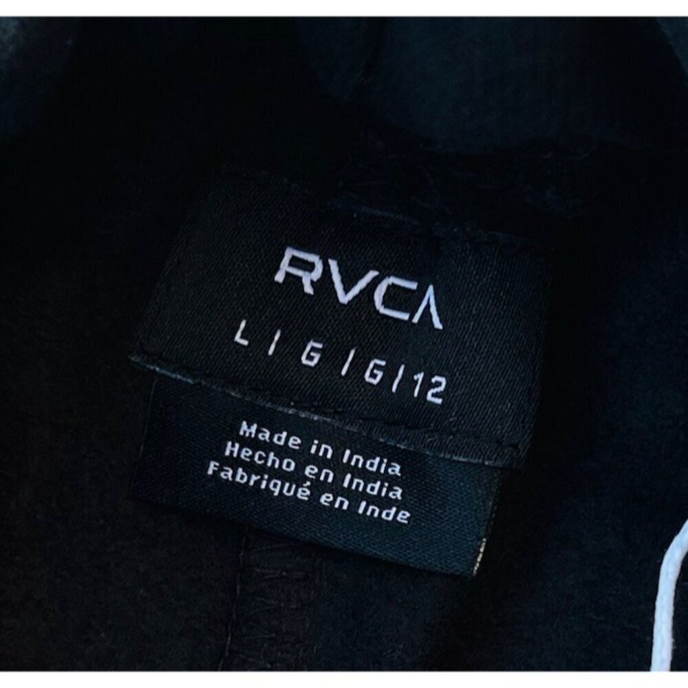 RVCA Women’s PTC Black Oversized Sweatpants Size L/12 Jogger Lounge AVJNP00206 - Picture 3 of 7